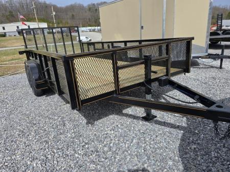 New 2026 P & T Trailers 7K 6.4X12 LEAF Utility Trailer