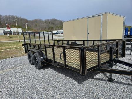 New 2026 P & T Trailers 7K 6.4X12 LEAF Utility Trailer