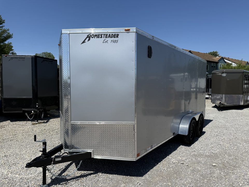 New 2026 Homesteader Trailer 7x16x6'6" Intrepid Swing Door Package Cargo / Enclosed Trailer