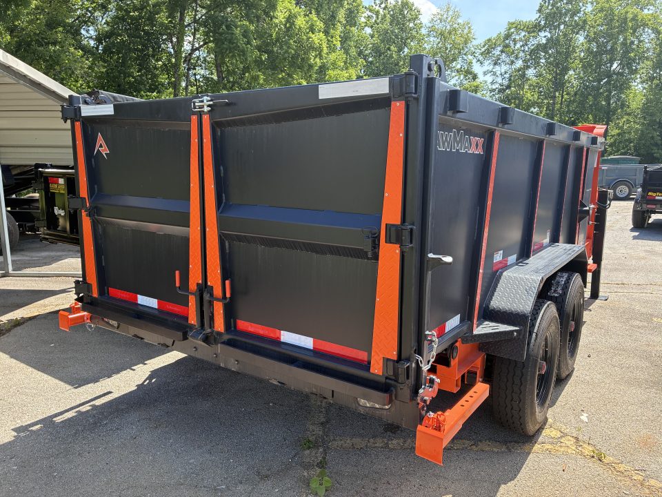 New 2026 RawMaxx LPX 83X14 16K GN 44'' SIDES HYD JACKS Dump Trailer