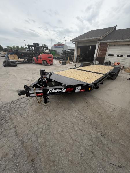 New 2026 LIBERTY LT16K83X22SPB8WF Tilt Trailer 83X22 TA PARTIAL (GVW:17500) MIDNIGHT BLACK