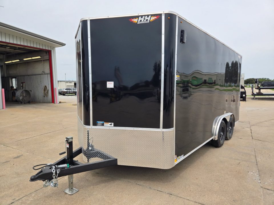 New 2026 H&H Trailers 8x16 HH Series Flat Top V-Nose Enclosed Cargo Trailer 10K Tandem Cargo / Enclosed Trailer
