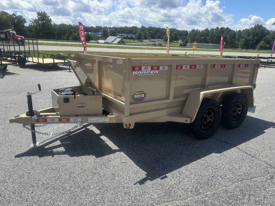 New 2026 PROSPECTOR LIGHT DUTY 6X10 7K TANDEM AXLE DUMP TRAILER WITH 2' WALLS