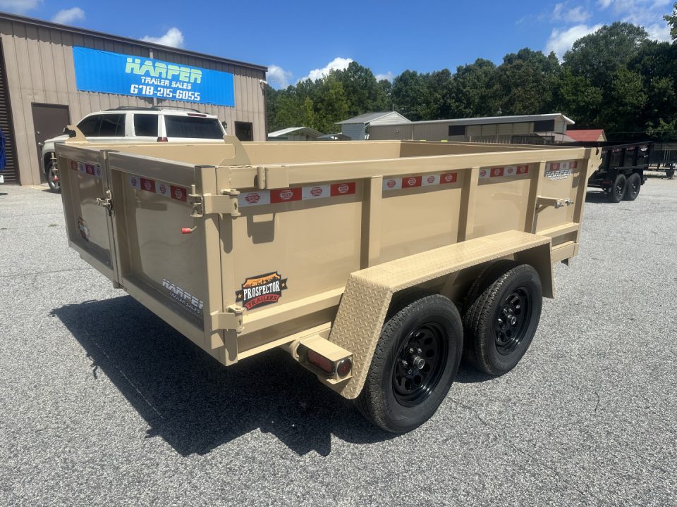 New 2026 PROSPECTOR LIGHT DUTY 6X10 7K TANDEM AXLE DUMP TRAILER WITH 2' WALLS