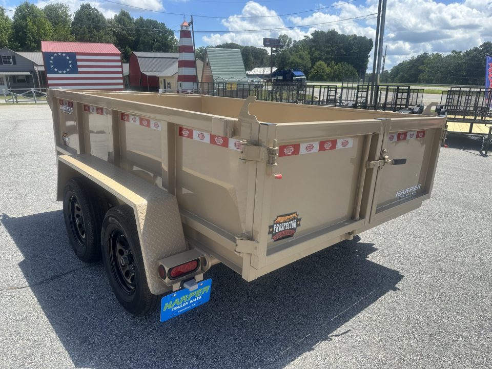 New 2026 PROSPECTOR LIGHT DUTY 6X10 7K TANDEM AXLE DUMP TRAILER WITH 2' WALLS