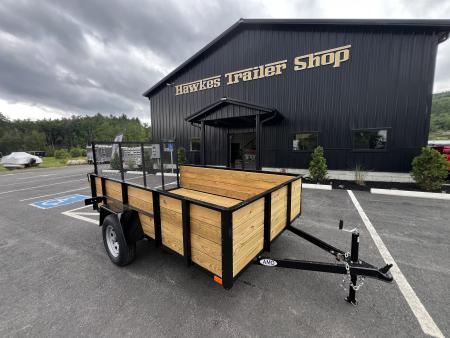 New 2026 AMO 6x10 Utility Trailer/24  Wood Sides/ramp gate/ 15'' wheels-2990 GVW