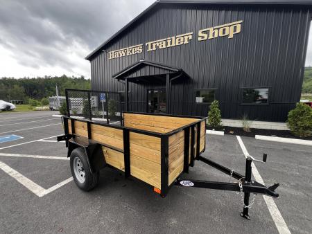New 2026 AMO 5x8 Utility Trailer/24  Wood Sides
