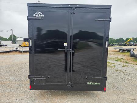 New 2026 Rock Solid 7X16 TANDEM 7K SCREWLESS EXTERIOR CARGO W/7' HEIGHT BLACKOUT TRIM & BARN DOORS