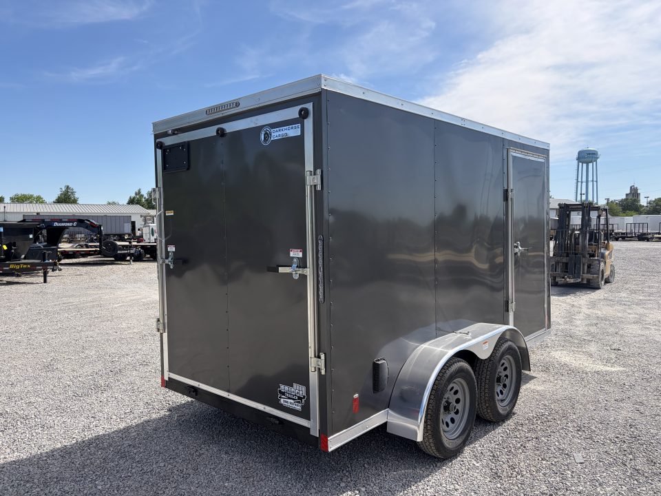 New 2026 Darkhorse Cargo DHW6X12TA35 (6' X 12') 7K V-Nose 1500 Series Cargo / Enclosed Trailer