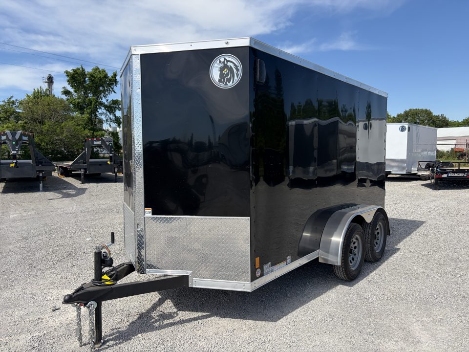 New 2026 Darkhorse Cargo DHW6X12TA35 (6' X 12') 7K V-Nose 1500 Series Cargo / Enclosed Trailer