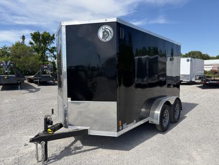 New 2026 Darkhorse Cargo DHW6X12TA35 (6' X 12') 7K V-Nose 1500 Series Cargo / Enclosed Trailer