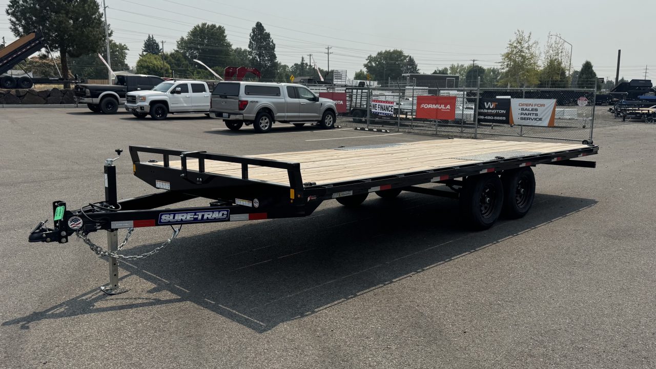 New 2026 Sure-Trac 8.5 x 20 Low Pro Deckover 10K Equipment Trailer