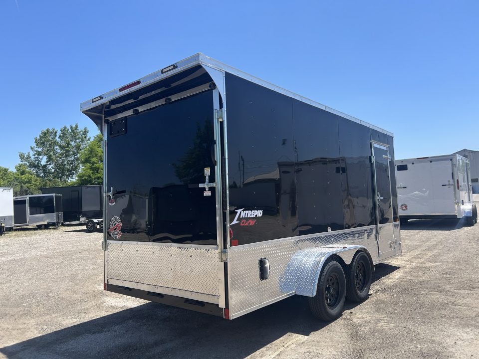 New 2027 Homesteader Trailer 7 X 16 FT INTREPID CARGO TRAILER  7' INT HEIGHT WITH RAMP DOOR OHV REAR DOOR SPOILER