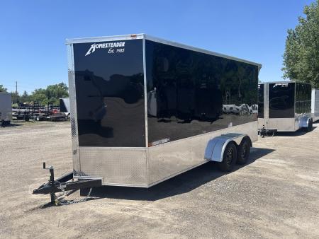 New 2027 Homesteader Trailer 7 X 16 FT INTREPID CARGO TRAILER  7' INT HEIGHT WITH RAMP DOOR OHV REAR DOOR SPOILER