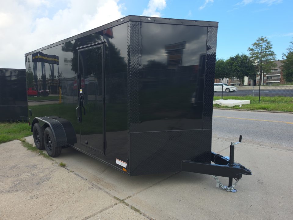 New 2026 Anvil AT7X16TA2 7x16 Cargo / Enclosed Trailer Black Out Package With Extra Height