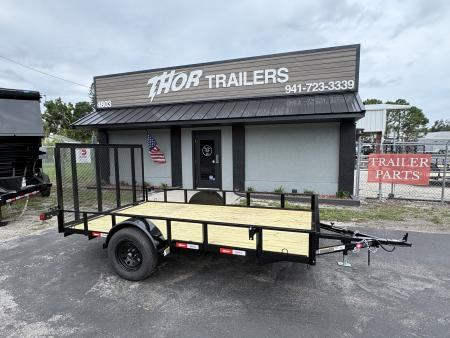 New 2026 U-Dump 7X12 SA UTILITY W/RAMP Utility Trailer