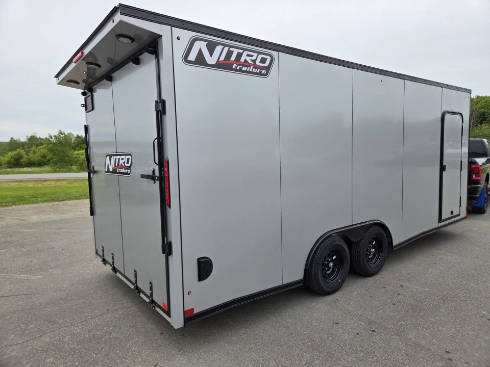New 2026 Nitro 8.5x20 aluminum enclosed car trailer with black out trim package Car / Racing Trailer
