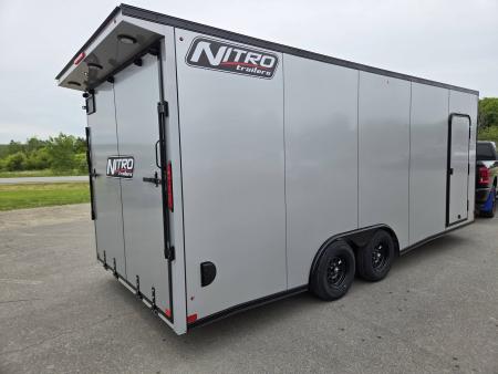 New 2026 Nitro 8.5x20 aluminum enclosed car trailer with black out trim package Car / Racing Trailer