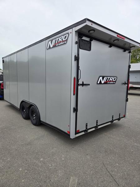 New 2026 Nitro 8.5x20 aluminum enclosed car trailer with black out trim package Car / Racing Trailer