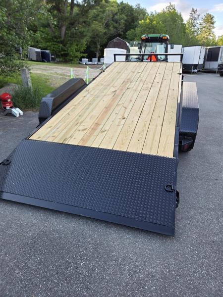 New 2027 Quality Steel and Aluminum 7x18 14,000lb gvwr power tilt equipment trailer Equipment Trailer