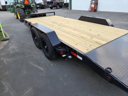 New 2027 Quality Steel and Aluminum 7x18 14,000lb gvwr power tilt equipment trailer Equipment Trailer