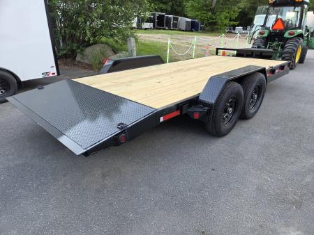 New 2027 Quality Steel and Aluminum 7x18 14,000lb gvwr power tilt equipment trailer Equipment Trailer