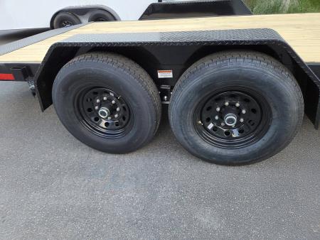 New 2027 Quality Steel and Aluminum 7x18 14,000lb gvwr power tilt equipment trailer Equipment Trailer