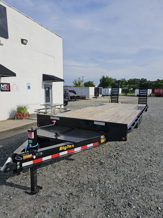 New 2026 Big Tex 24' 16OA 17.5K Flat Bed Trailer w/ Fold Up Ramps