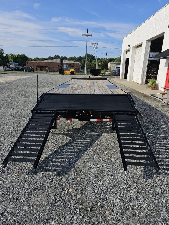 New 2026 Big Tex 24' 16OA 17.5K Flat Bed Trailer w/ Fold Up Ramps