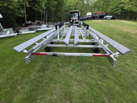 New 2026 Wolverine Trailers 23-27 FOOT ALUMINUM TRI TOON PONTOON BOAT TRAILER Boat Trailer