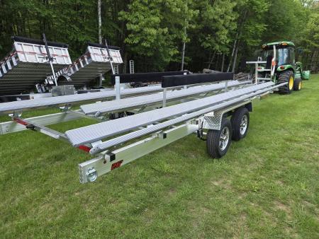 New 2026 Wolverine Trailers 23-27 FOOT ALUMINUM TRI TOON PONTOON BOAT TRAILER Boat Trailer