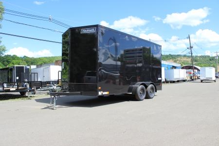 New 2026 Haulmark 7x16 Enclosed Cargo Trailer - 7'6''Interior Height + Blackout