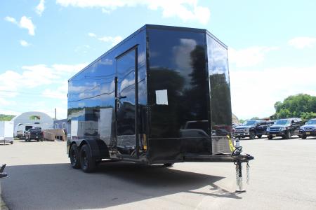 New 2026 Haulmark 7x16 Enclosed Cargo Trailer - 7'6''Interior Height + Blackout