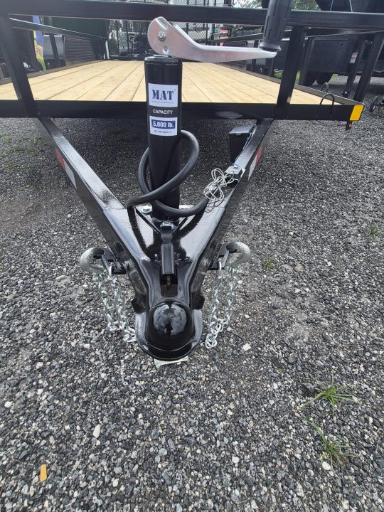 New 2026 Southern Grace Steel Fabrication 7x18 Heavy-Duty Utility Trailer – 7,000 LB GVWR | Mesh Ramp Gate | Tandem Axle I Spare Tire Mount Utility Trailer