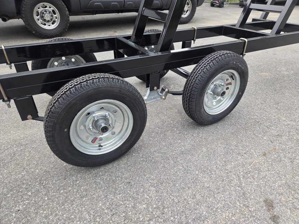 New 2026 Wolverine 20-22 foot crank up pontoon boat trailer dual axle Boat Trailer