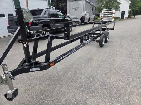 New 2026 Wolverine 20-22 foot crank up pontoon boat trailer dual axle Boat Trailer