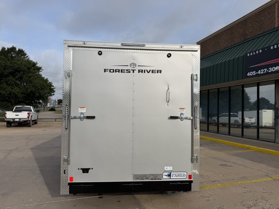 New #056400 2027 FOREST RIVER TA3 7 X 16 TANDEM AXLE 10K ENCLOSED W/ REAR RAMP DOOR