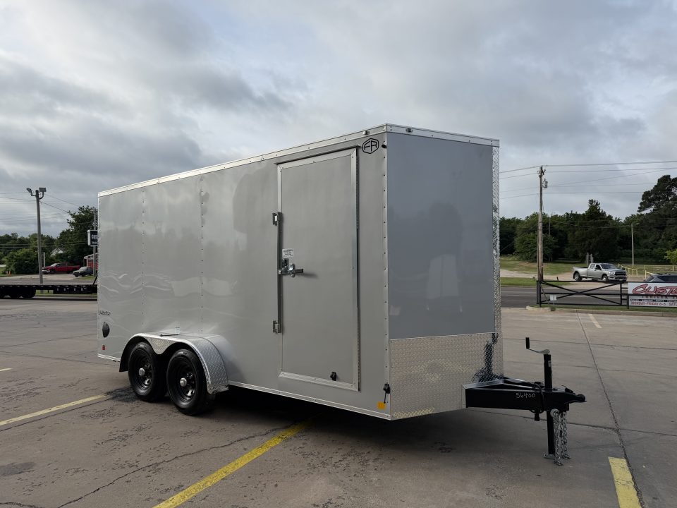 New #056400 2027 FOREST RIVER TA3 7 X 16 TANDEM AXLE 10K ENCLOSED W/ REAR RAMP DOOR