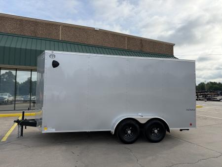 New #056400 2027 FOREST RIVER TA3 7 X 16 TANDEM AXLE 10K ENCLOSED W/ REAR RAMP DOOR
