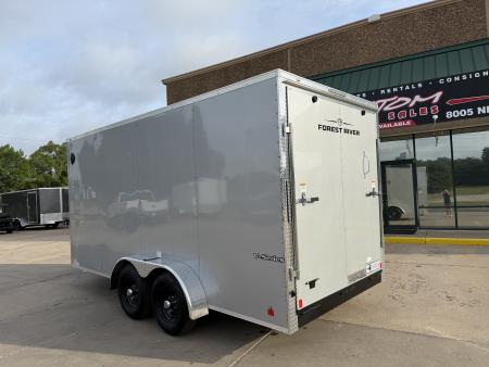New #056400 2027 FOREST RIVER TA3 7 X 16 TANDEM AXLE 10K ENCLOSED W/ REAR RAMP DOOR