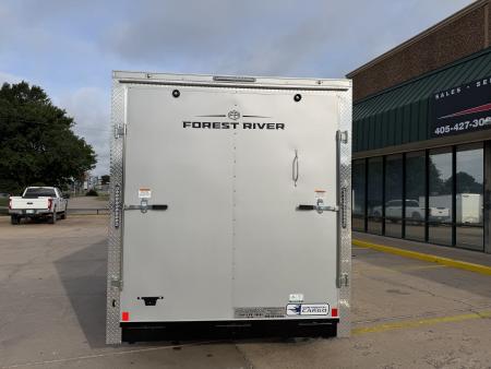 New #056400 2027 FOREST RIVER TA3 7 X 16 TANDEM AXLE 10K ENCLOSED W/ REAR RAMP DOOR