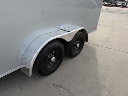 New #056400 2027 FOREST RIVER TA3 7 X 16 TANDEM AXLE 10K ENCLOSED W/ REAR RAMP DOOR