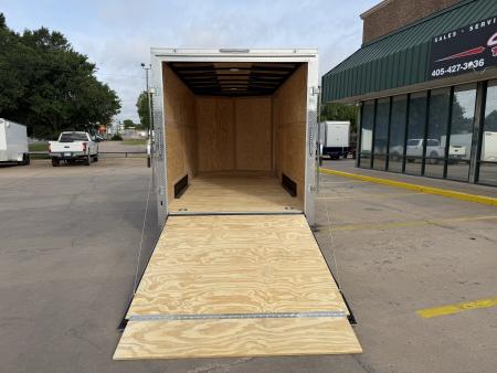 New #056400 2027 FOREST RIVER TA3 7 X 16 TANDEM AXLE 10K ENCLOSED W/ REAR RAMP DOOR