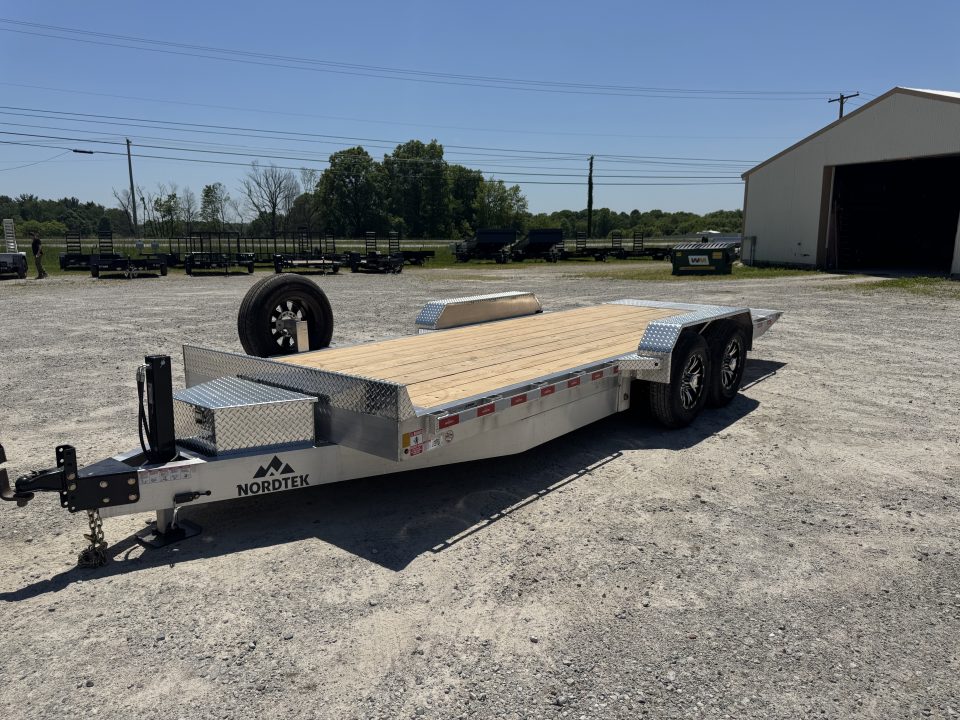 New 2027 NORDTEK 82X20 Tilt Trailer 14K Hyd Jack w/Remote