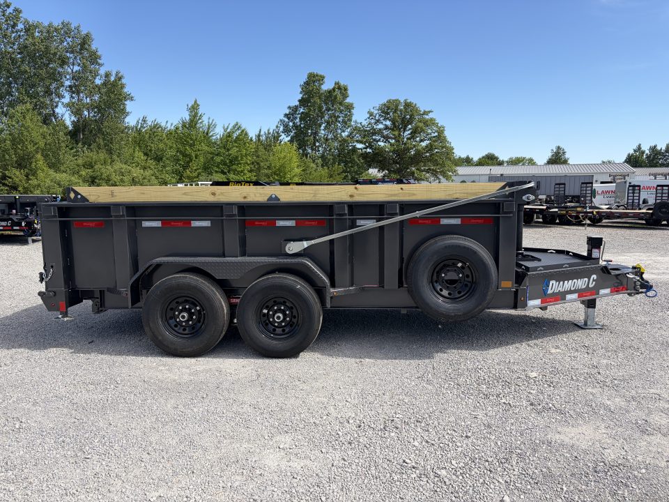 New 2026 Diamond C Trailers LPT207L14X82 (82" X 14') 15.5K Telescopic Dump Trailer