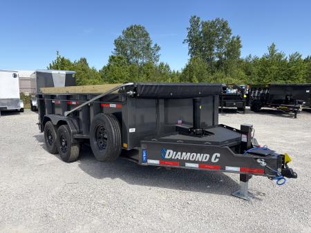 New 2026 Diamond C Trailers LPT207L14X82 (82" X 14') 15.5K Telescopic Dump Trailer