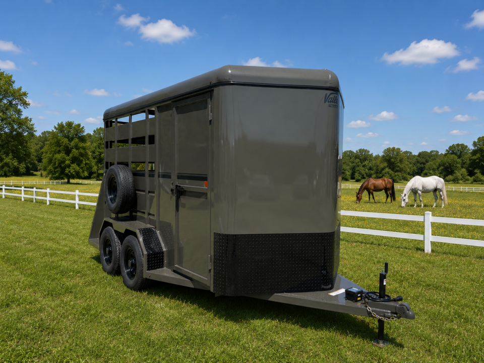 New 2027 Valley Trailers 2 HORSE SLANT COMBO DLX