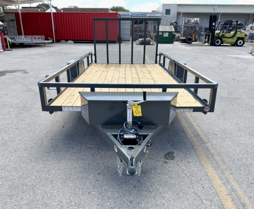 New 2026 Sure-Trac 7x14 5K W/ Brakes Tube Top Utility Trailer