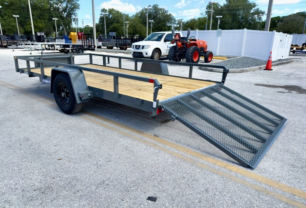 New 2026 Sure-Trac 7x14 5K W/ Brakes Tube Top Utility Trailer