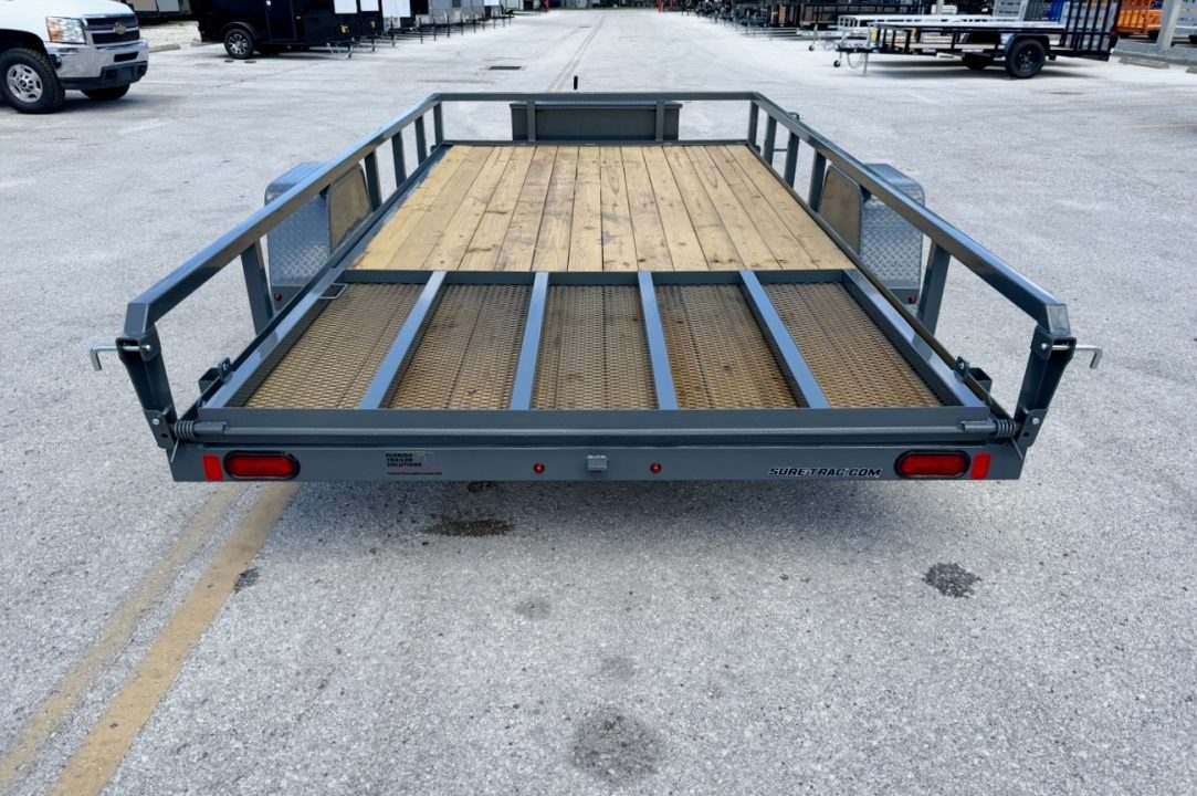 New 2026 Sure-Trac 7x14 5K W/ Brakes Tube Top Utility Trailer